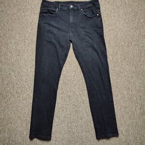 AMERICAN EAGLE Jeans Men 34x30 Black 24/7 Athletic Skinny Airflex Stretch Denim